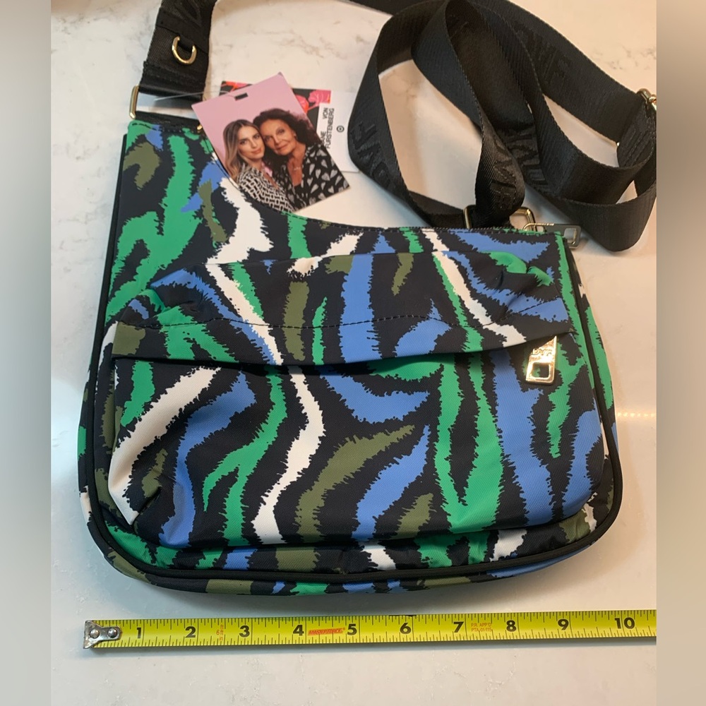 NEW DVF x Target Disco Zebra Crossbody Utility Bag - Picture 9 of 9
